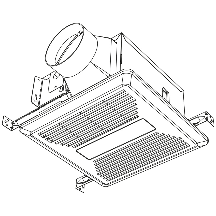 Haier 80 CFM Bathroom Exhaust Fan with LED LightsHaier 80 CFM Bathroom Exhaust Fan with LED Lights QVE801DTWW