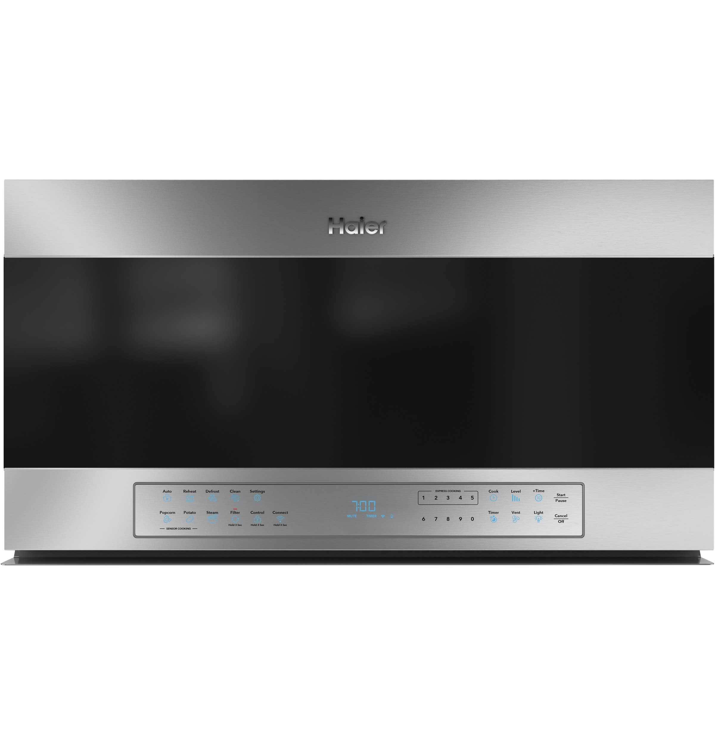 30" 1.6 Cu. Ft. Smart Over-the-Range Microwave Oven30" 1.6 Cu. Ft. Smart Over-the-Range Microwave Oven QVM7167RNSS