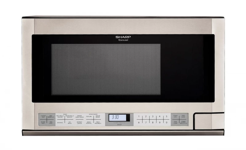 Sharp 1.5 cu. ft. 1100W Over-the-Counter Carousel Microwave Oven Stainless Steel R1214TY Picture 1