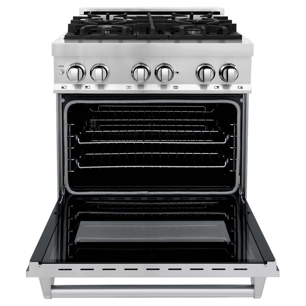 30" 4.0 cu. ft. Dual Fuel Range with Gas Stove and Electric Oven RA30