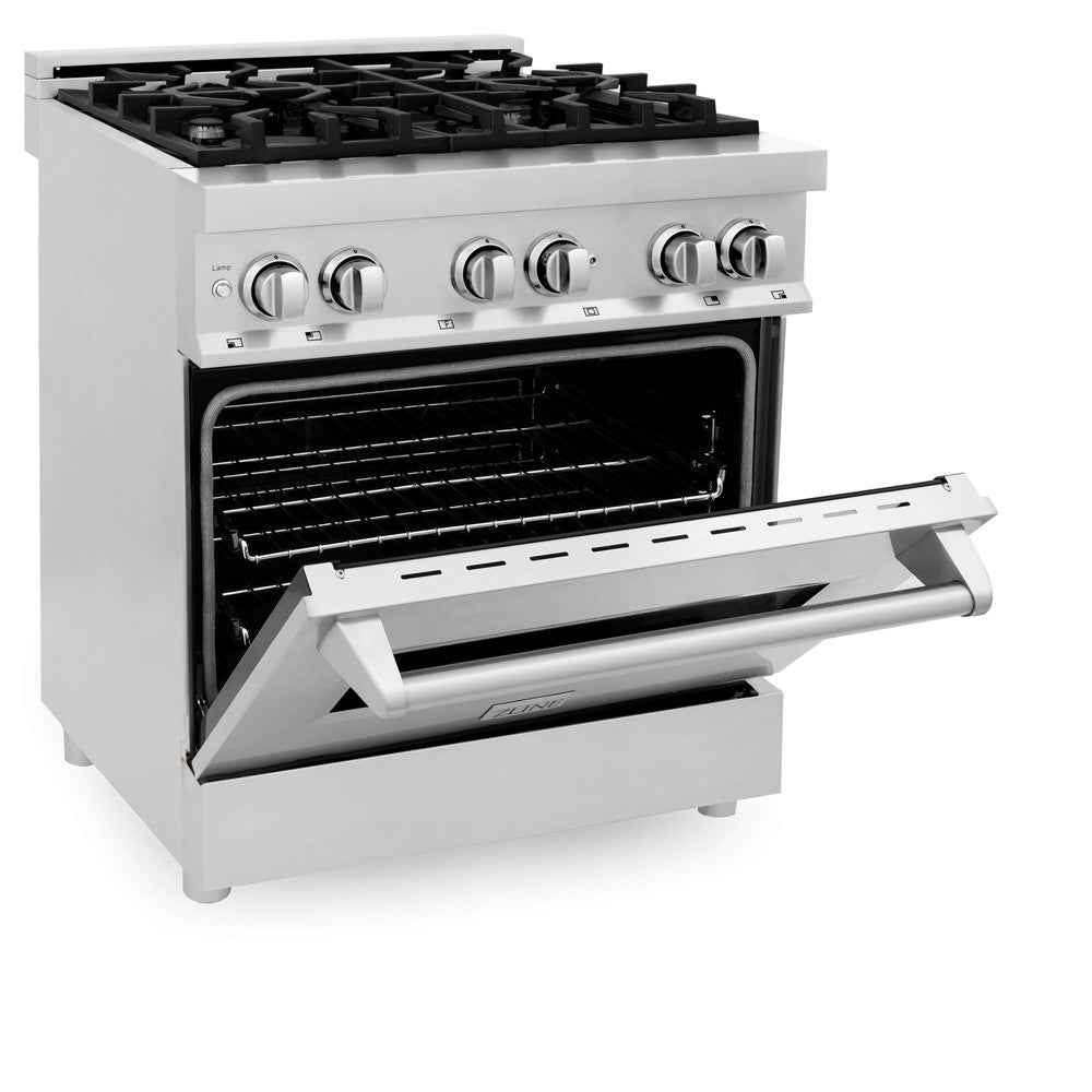 30" 4.0 cu. ft. Dual Fuel Range with Gas Stove and Electric Oven RA30