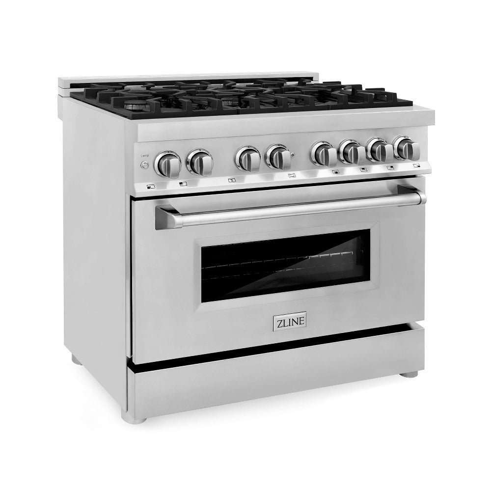 36" 4.6 cu. ft. Dual Fuel Range with Gas Stove and Electric Oven RA36