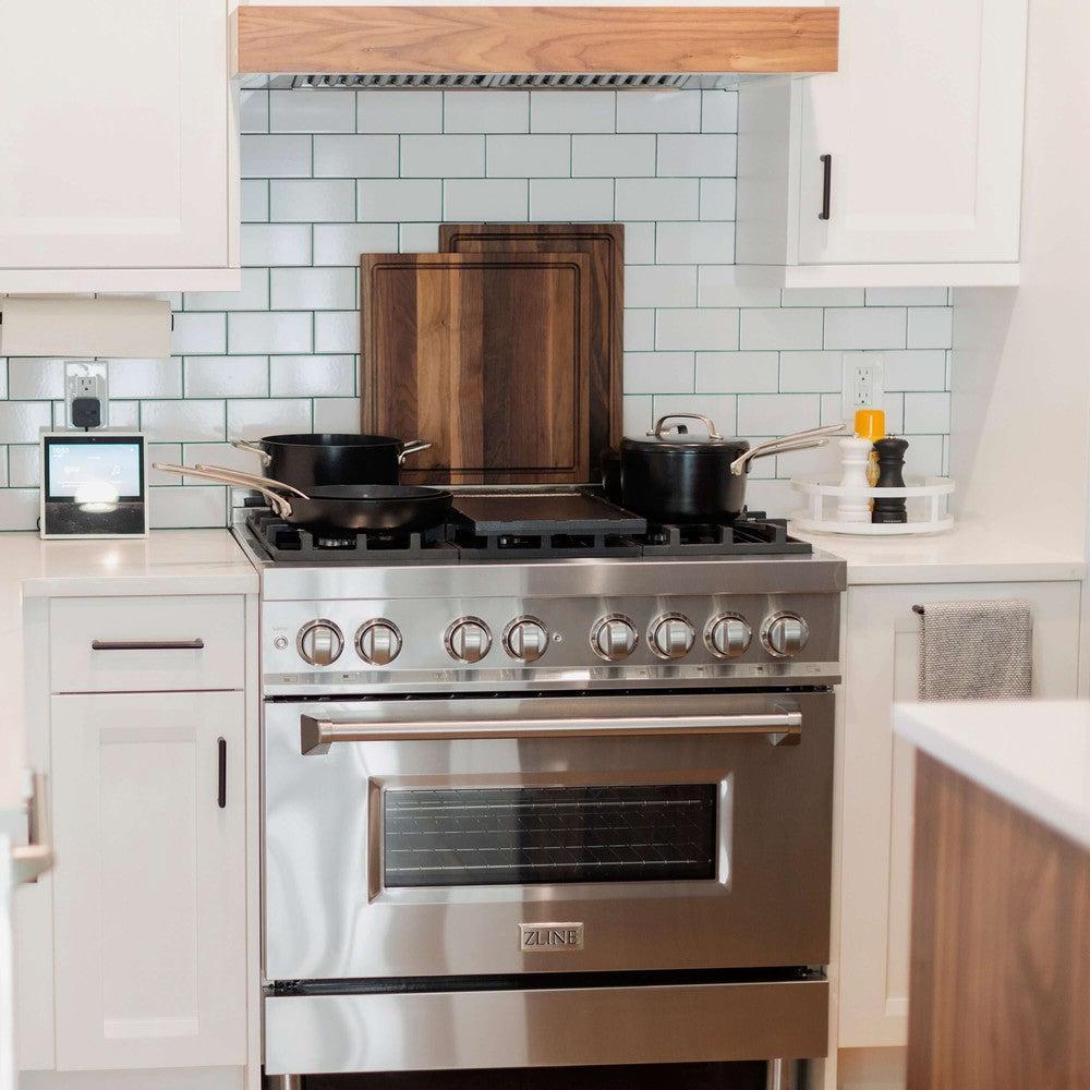 36" 4.6 cu. ft. Dual Fuel Range with Gas Stove and Electric Oven RA36