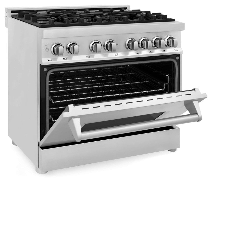 36" 4.6 cu. ft. Dual Fuel Range with Gas Stove and Electric Oven RA36
