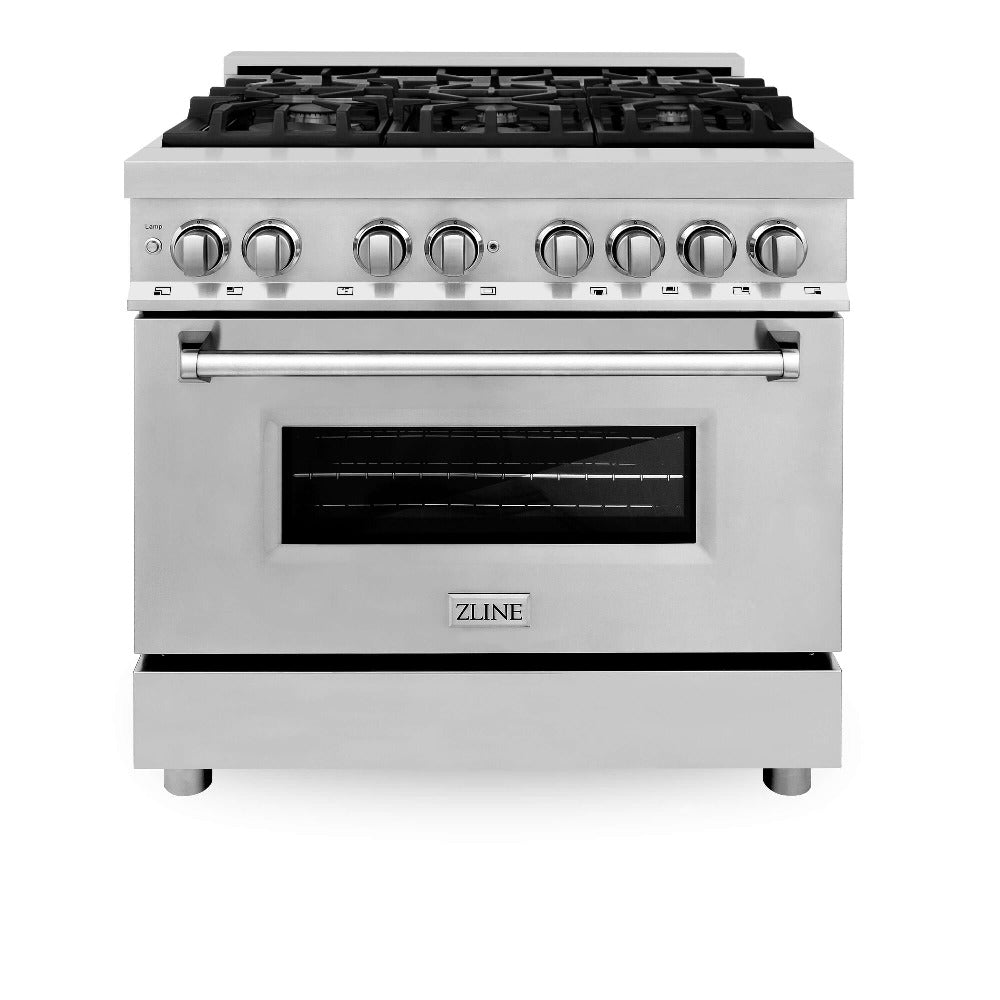 36" 4.6 cu. ft. Dual Fuel Range with Gas Stove and Electric Oven RA36