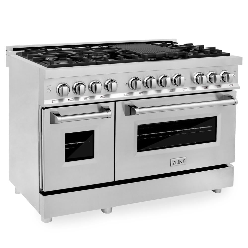 48" 6.0 cu. ft. Dual Fuel Range with Gas Stove and Electric Oven RA48