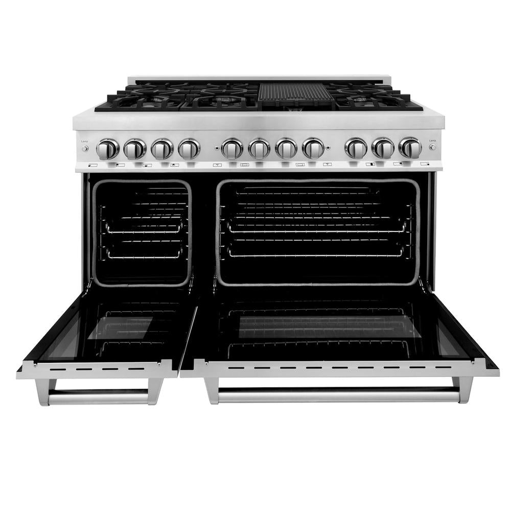 48" 6.0 cu. ft. Dual Fuel Range with Gas Stove and Electric Oven RA48