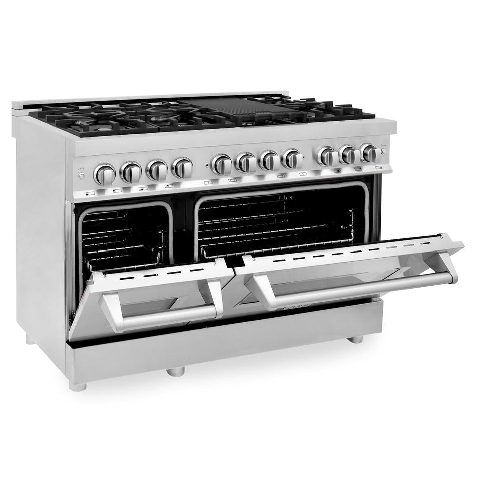 48" 6.0 cu. ft. Dual Fuel Range with Gas Stove and Electric Oven RA48