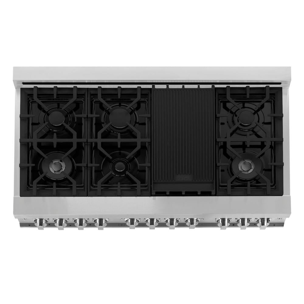 48" 6.0 cu. ft. Dual Fuel Range with Gas Stove and Electric Oven RA48