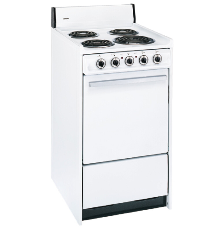 Hotpoint 20" Compact Electric Range White RA520WWH Picture 1