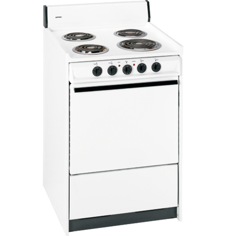 24" Compact Electric Range RA524WWH