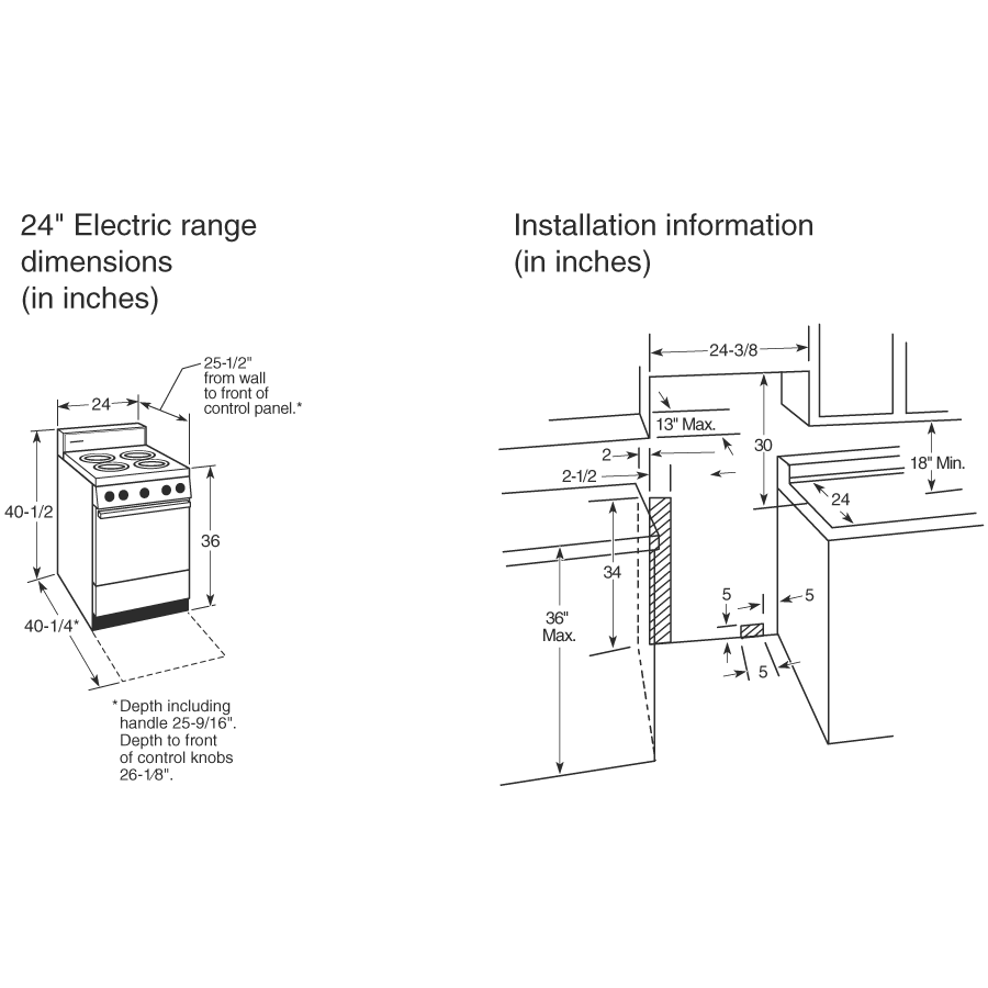 24" Electric Free-Standing Range RA824DDWW