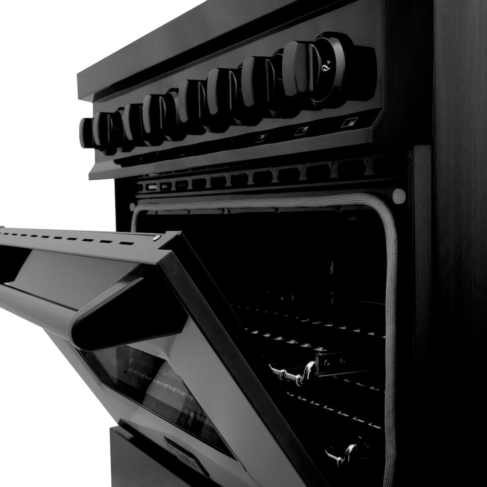 36" 4.6 cu. ft. Dual Fuel Range with Gas Stove and Electric Oven with Brass Burners RABBR36