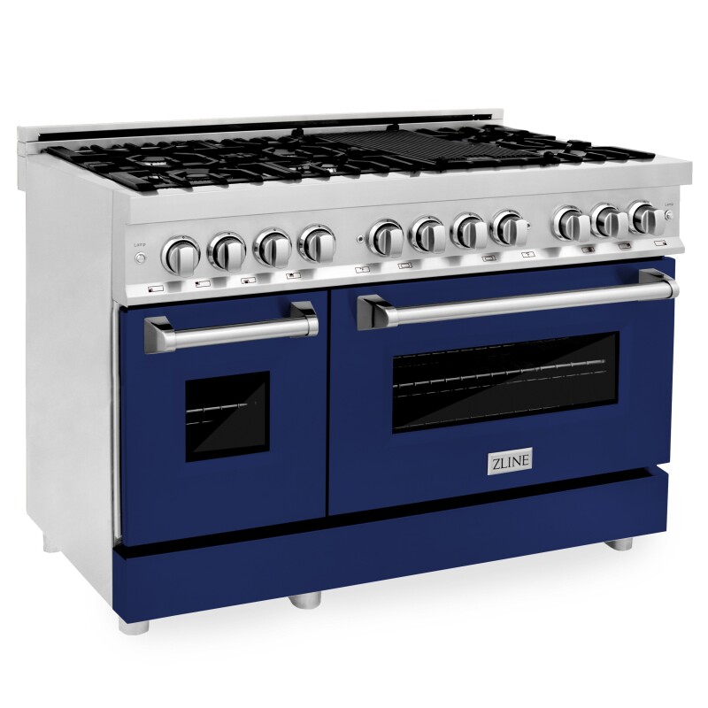 48" Professional Dual Fuel Range with Color Door Options (RA48) RABG48