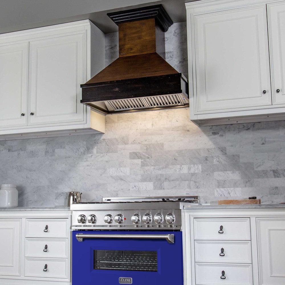 36" Dual Fuel Range with Gas Stove and Electric Oven with Color Door Options (RA36) RABM36