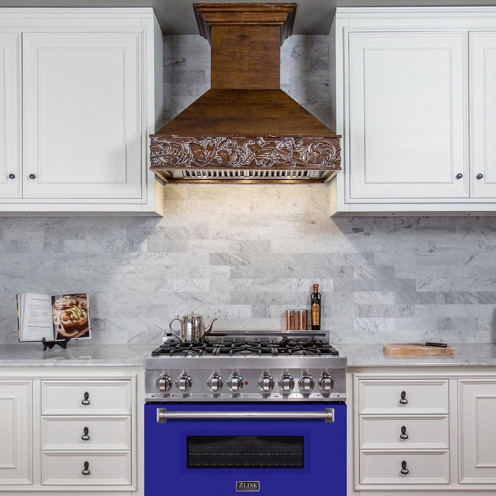 36" Dual Fuel Range with Gas Stove and Electric Oven with Color Door Options (RA36) RABM36