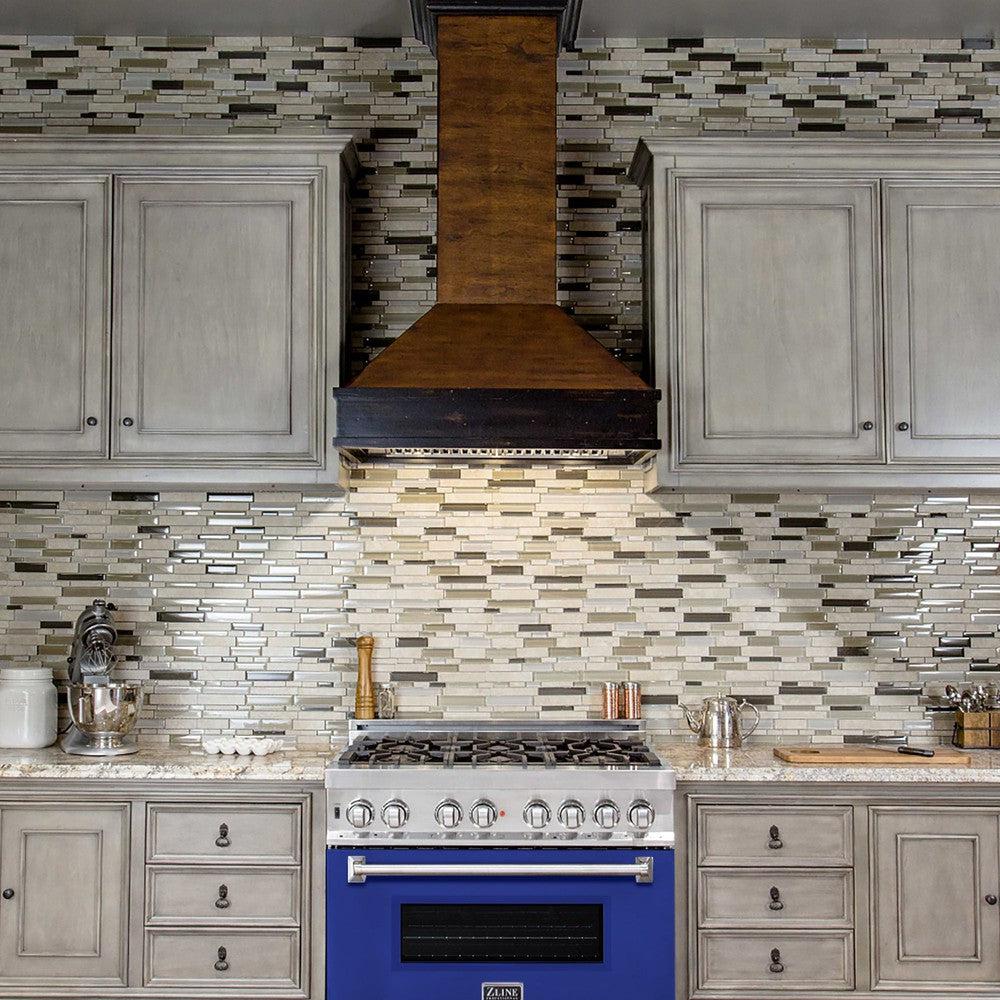 36" Dual Fuel Range with Gas Stove and Electric Oven with Color Door Options (RA36) RABM36