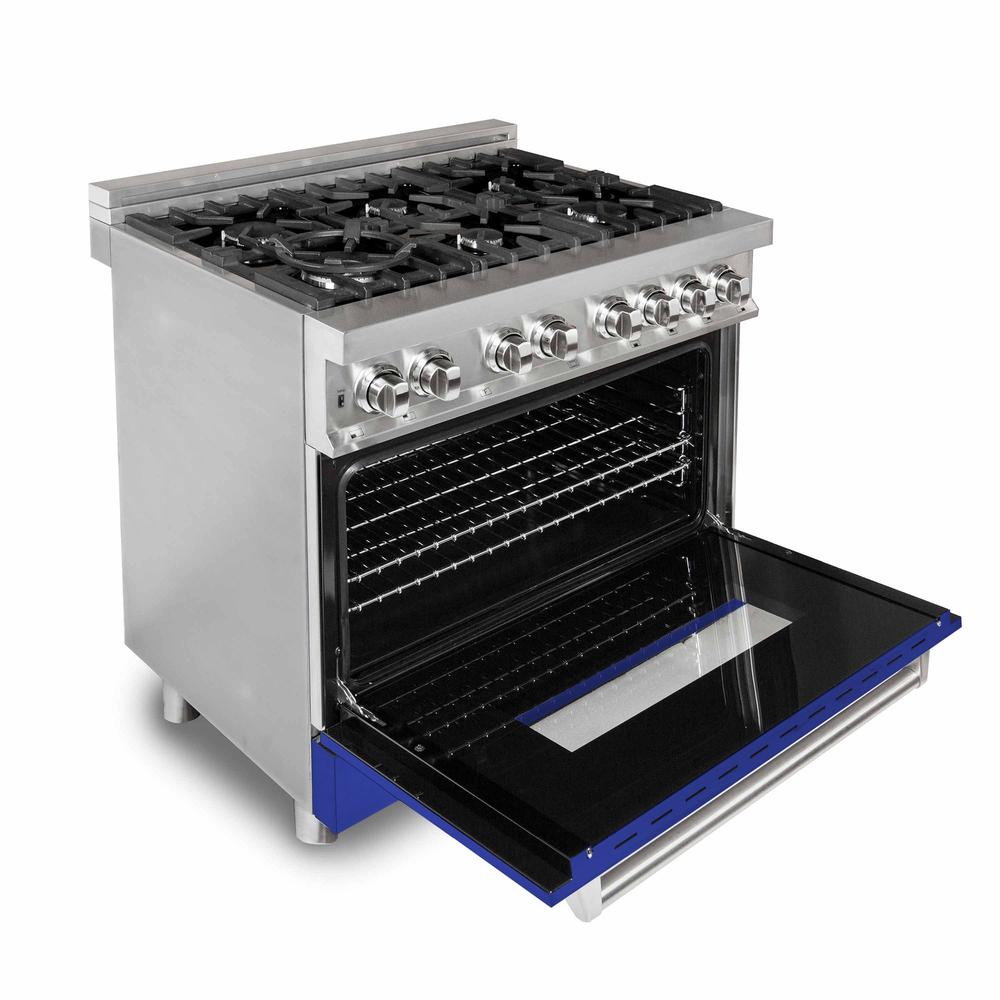 36" Dual Fuel Range with Gas Stove and Electric Oven with Color Door Options (RA36) RABM36