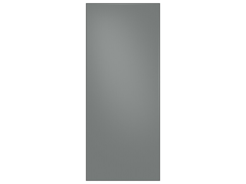 Bespoke 3-Door French Door Refrigerator Panel in Matte Grey Glass - Top Panel RAF18DU331AA