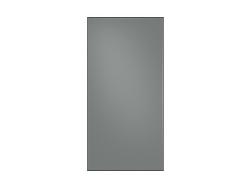 Bespoke 4-Door French Door Refrigerator Panel in Matte Grey Glass - Top Panel RAF18DU431AA