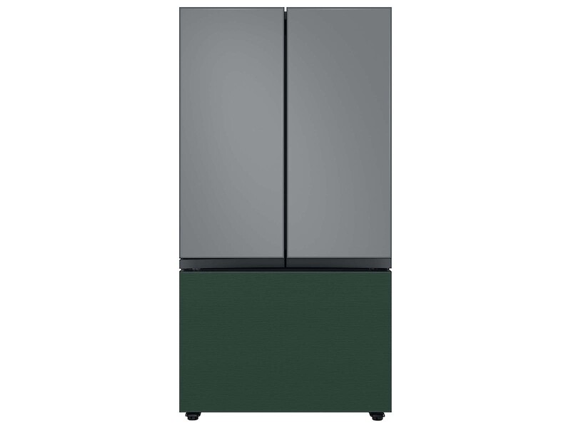 Bespoke 3-Door French Door Refrigerator Panel in Emerald Green Steel - Bottom Panel RAF36DB3QGAA