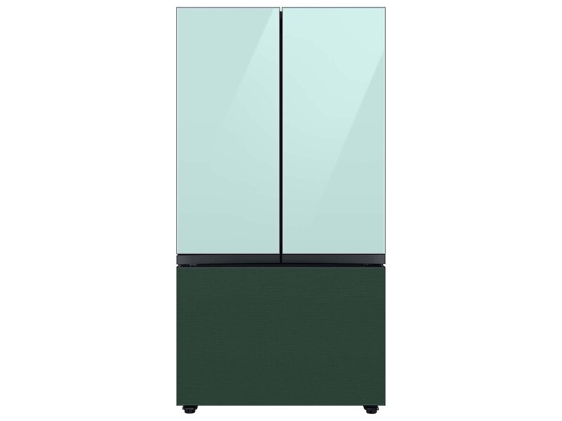 Bespoke 3-Door French Door Refrigerator Panel in Emerald Green Steel - Bottom Panel RAF36DB3QGAA
