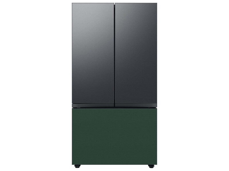 Bespoke 3-Door French Door Refrigerator Panel in Emerald Green Steel - Bottom Panel RAF36DB3QGAA
