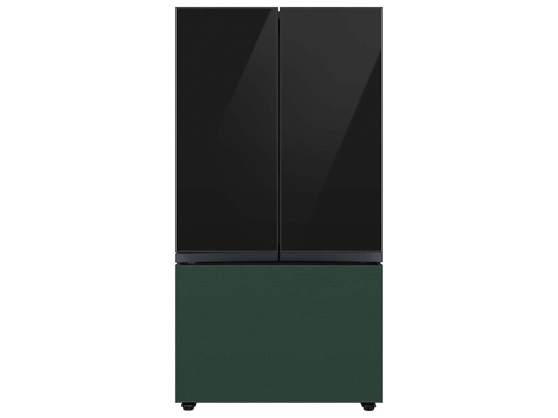 Bespoke 3-Door French Door Refrigerator Panel in Emerald Green Steel - Bottom Panel RAF36DB3QGAA