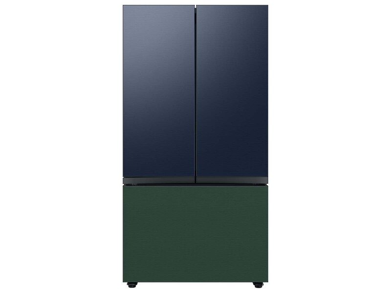 Bespoke 3-Door French Door Refrigerator Panel in Emerald Green Steel - Bottom Panel RAF36DB3QGAA