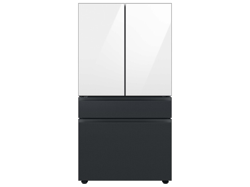 Bespoke 4-Door French Door Refrigerator Panel in Matte Black Steel - Middle Panel RAF36DMMMTAA