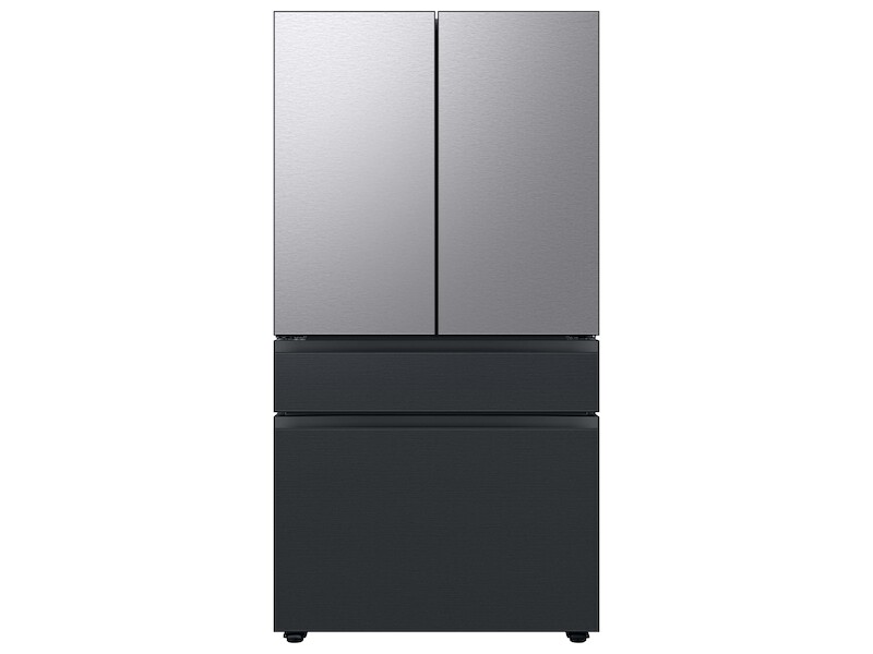 Bespoke 4-Door French Door Refrigerator Panel in Matte Black Steel - Middle Panel RAF36DMMMTAA
