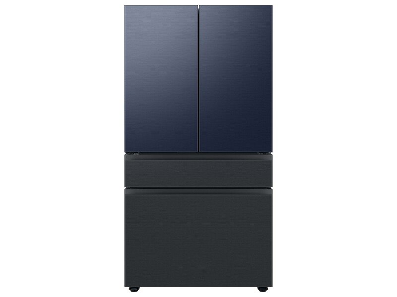 Bespoke 4-Door French Door Refrigerator Panel in Matte Black Steel - Middle Panel RAF36DMMMTAA