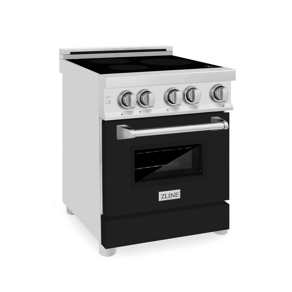 ZLINE 24" 2.8 cu. ft. Induction Range with a 3 Element Stove and Electric Oven Other RAINDBLM24 Picture 1