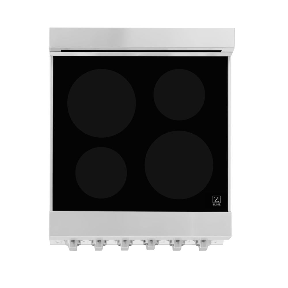 24" 2.8 cu. ft. Induction Range with a 3 Element Stove and Electric Oven RAINDBLM24