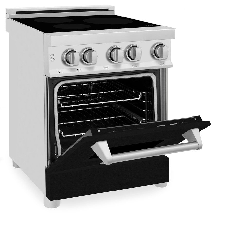24" 2.8 cu. ft. Induction Range with a 3 Element Stove and Electric Oven RAINDBLM24