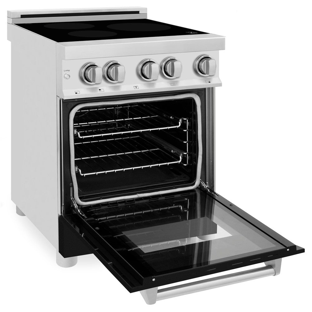 24" 2.8 cu. ft. Induction Range with a 3 Element Stove and Electric Oven RAINDBLM24