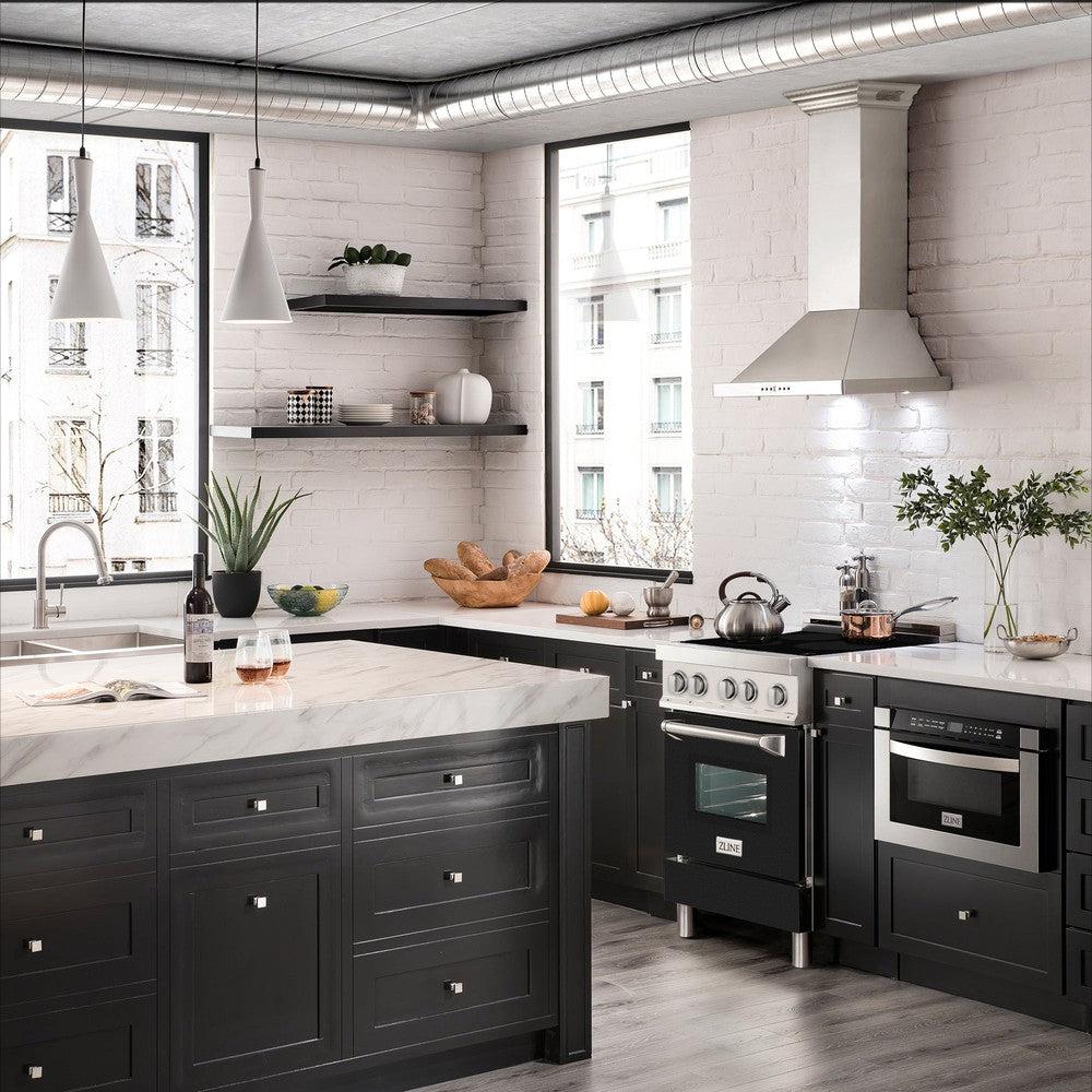24" 2.8 cu. ft. Induction Range with a 3 Element Stove and Electric Oven RAINDBLM24
