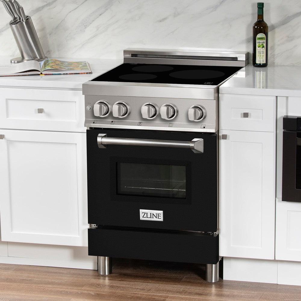 24" 2.8 cu. ft. Induction Range with a 3 Element Stove and Electric Oven RAINDBLM24