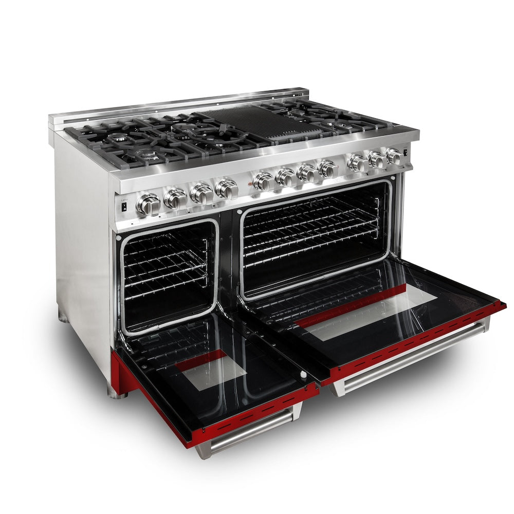 48" Professional Dual Fuel Range with Color Door Options (RA48) RARG48