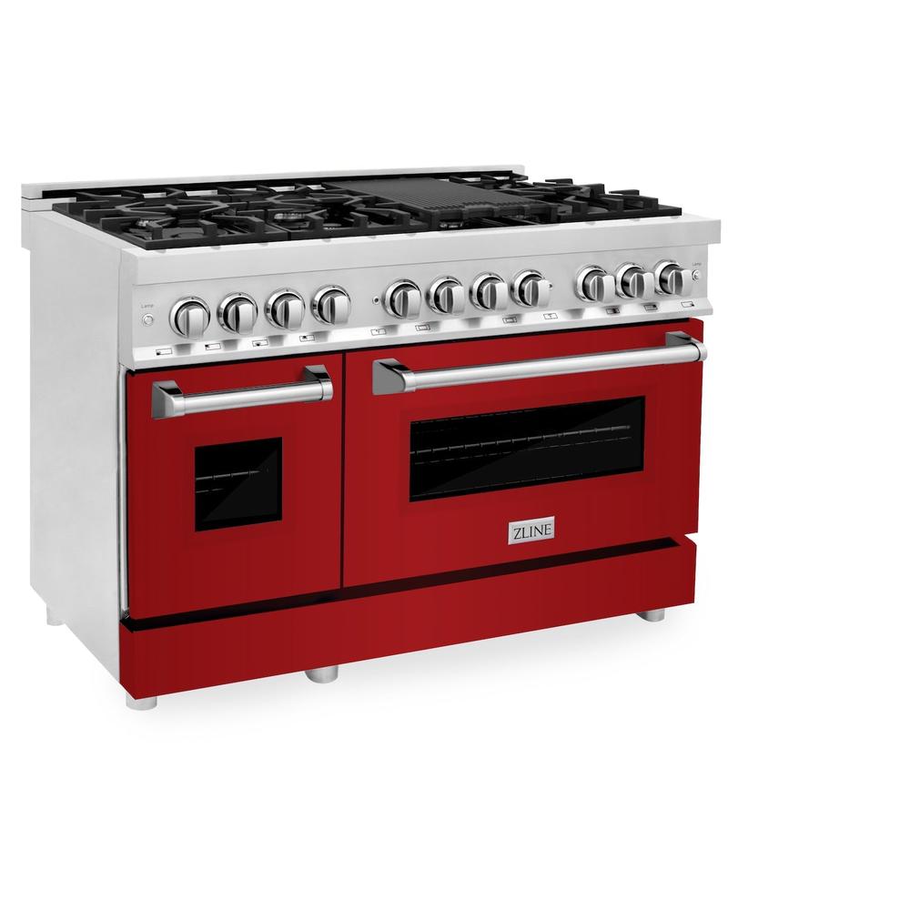 48" Professional Dual Fuel Range with Color Door Options (RA48) RARG48