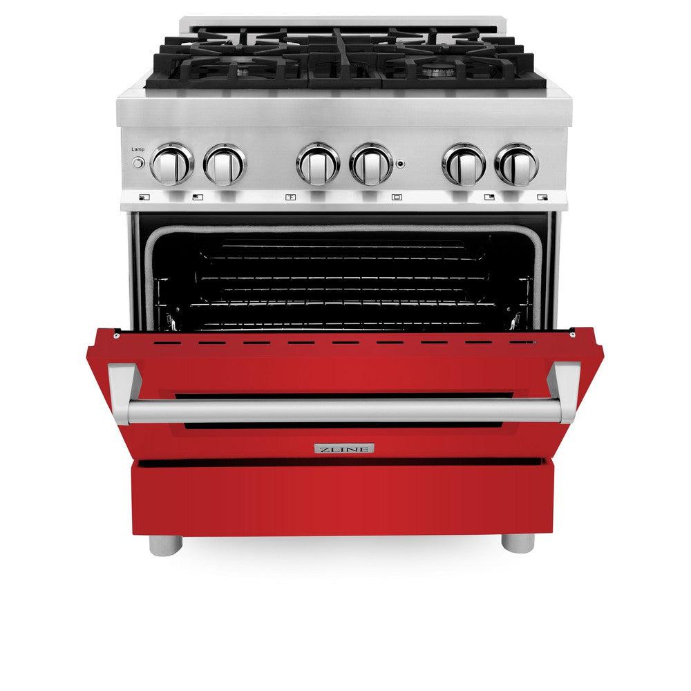 30" 4.0 cu. ft. Dual Fuel Range with Gas Stove and Electric Oven with Color Door Options (RA30) RARM30