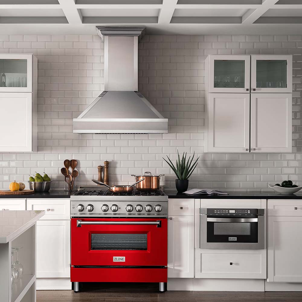 36" Dual Fuel Range with Gas Stove and Electric Oven with Color Door Options (RA36) RARM36