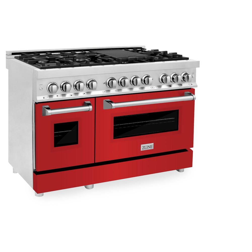 48" Professional Dual Fuel Range with Color Door Options (RA48) RARM48