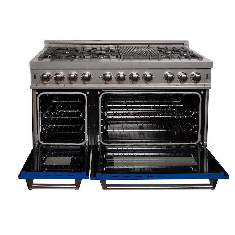 48" 6.0 cu. ft. Dual Fuel Range with Gas Stove and Electric Oven (RAS-48) RASBM48