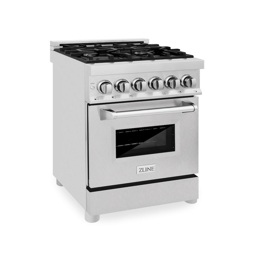 24" 2.8 cu. ft. Dual Fuel Range with Gas Stove and Electric Oven RASN24