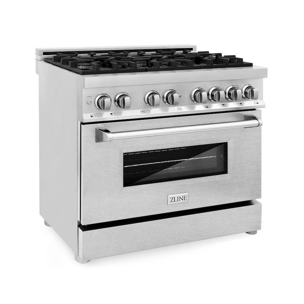 36" 4.6 cu. ft. Dual Fuel Range with Gas Stove and Electric Oven RASN36