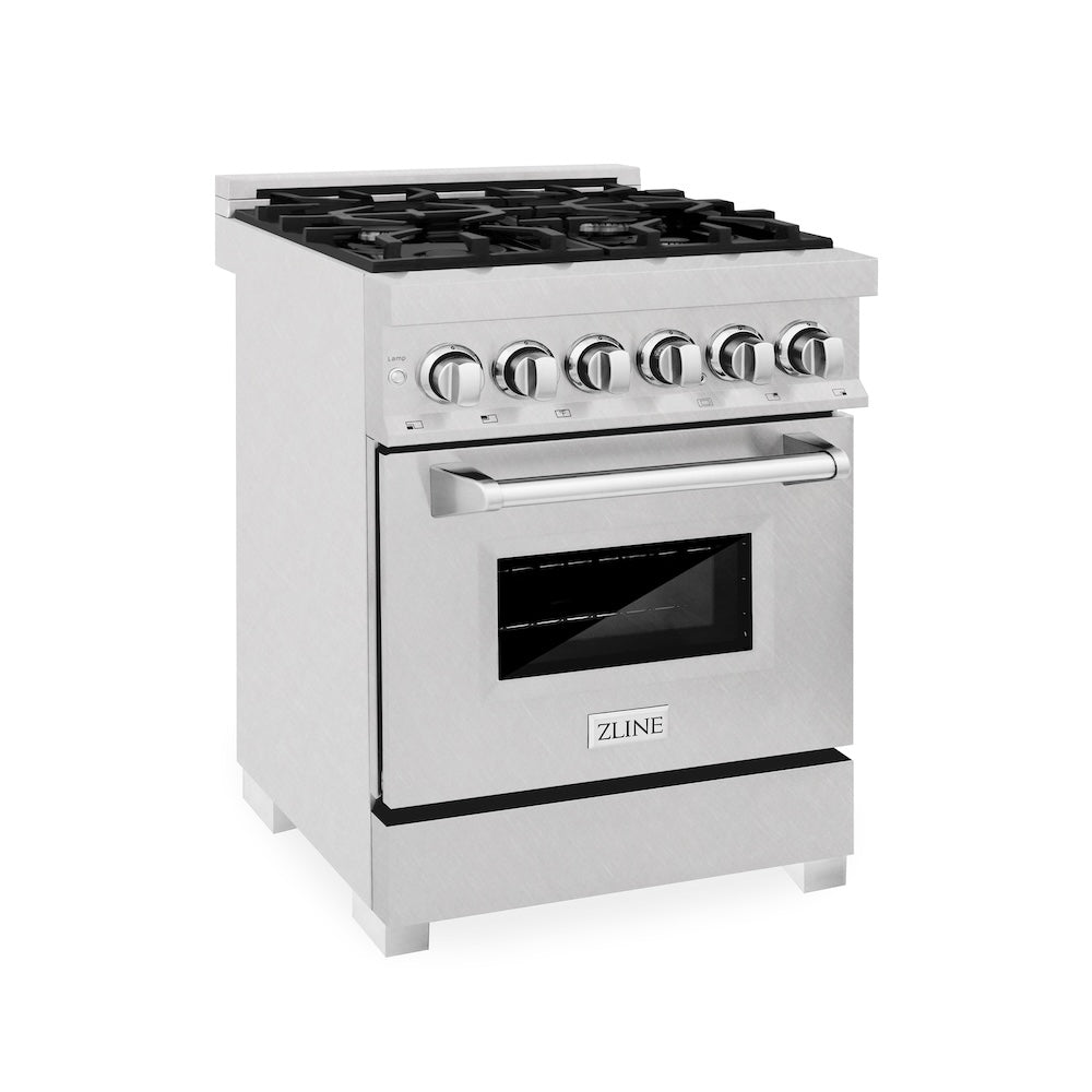 24" 2.8 cu. ft. Dual Fuel Range with Gas Stove and Electric Oven RASSN24