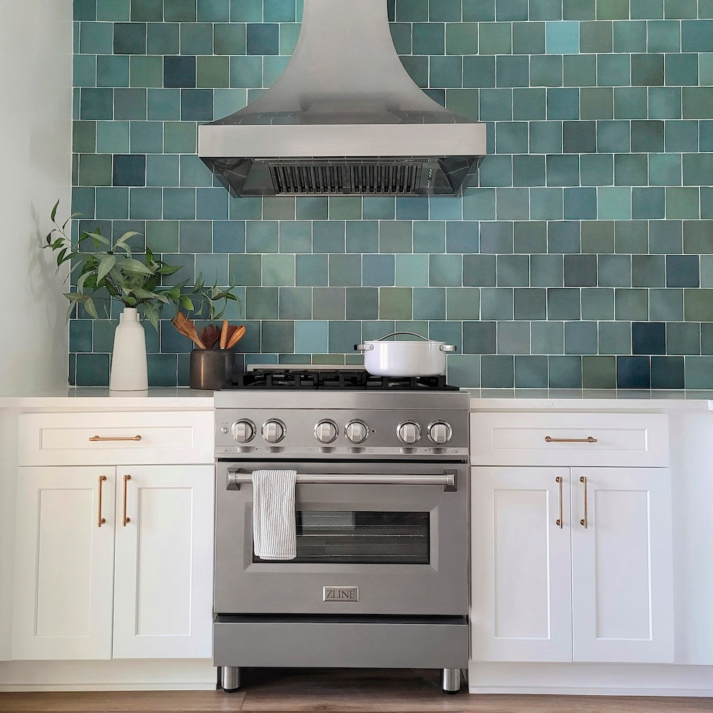 30" 4.0 cu. ft. Dual Fuel Range with Gas Stove and Electric Oven in DuraSnow® Stainless Steel (RAS-30) -DuraSnow Stainless Steel® RASSN30