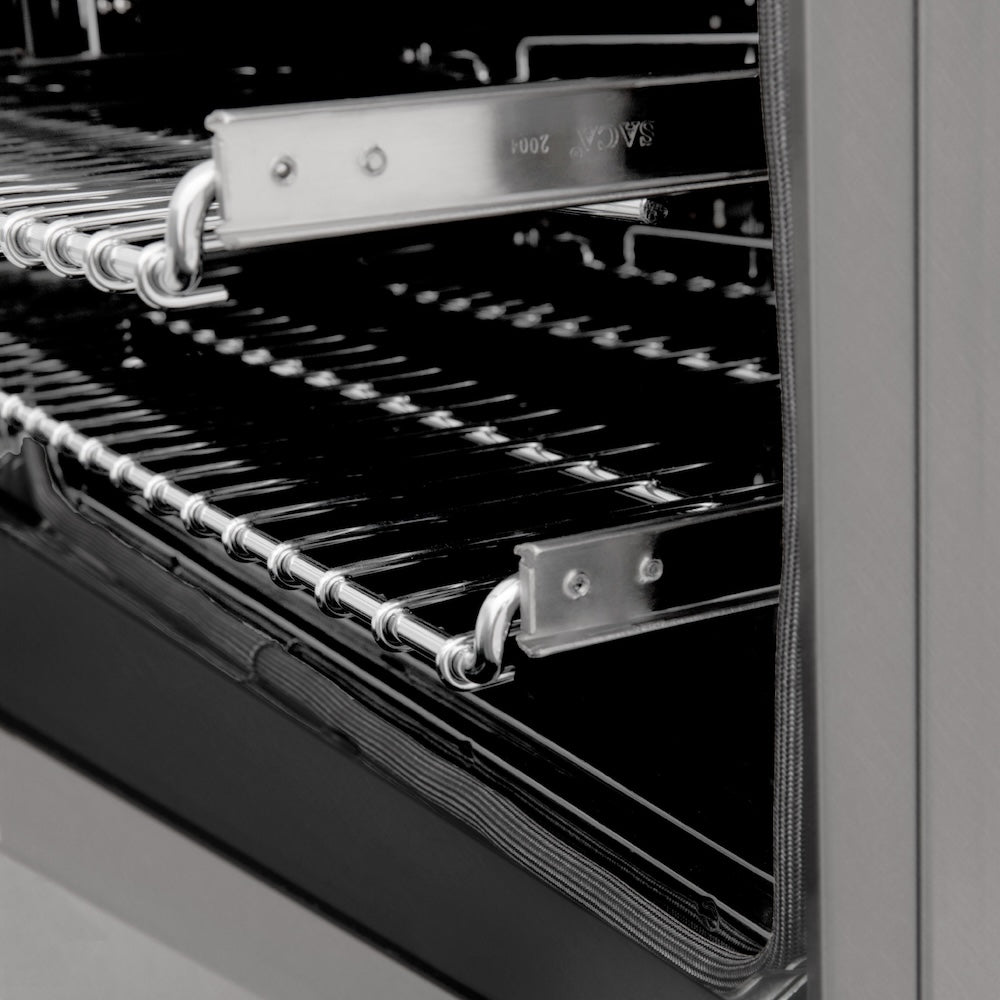 30" 4.0 cu. ft. Dual Fuel Range with Gas Stove and Electric Oven in DuraSnow® Stainless Steel (RAS-30) -DuraSnow Stainless Steel® RASSN30
