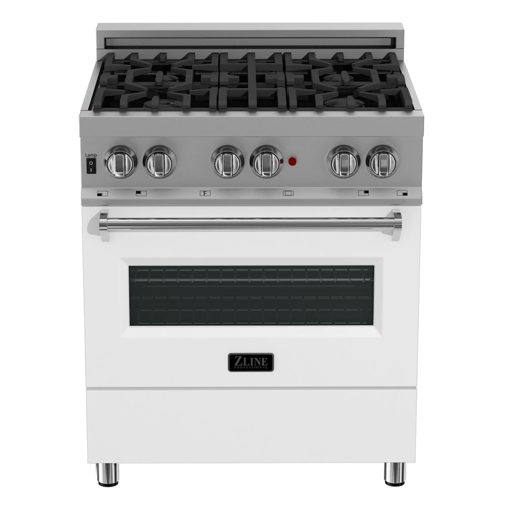 30" 4.0 cu. ft. Dual Fuel Range with Gas Stove and Electric Oven in DuraSnow® Stainless Steel (RAS-30) RASWM30